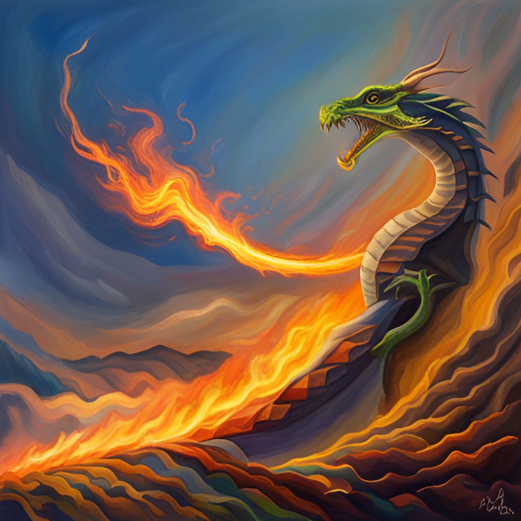 dreaming of dragon breathing fire